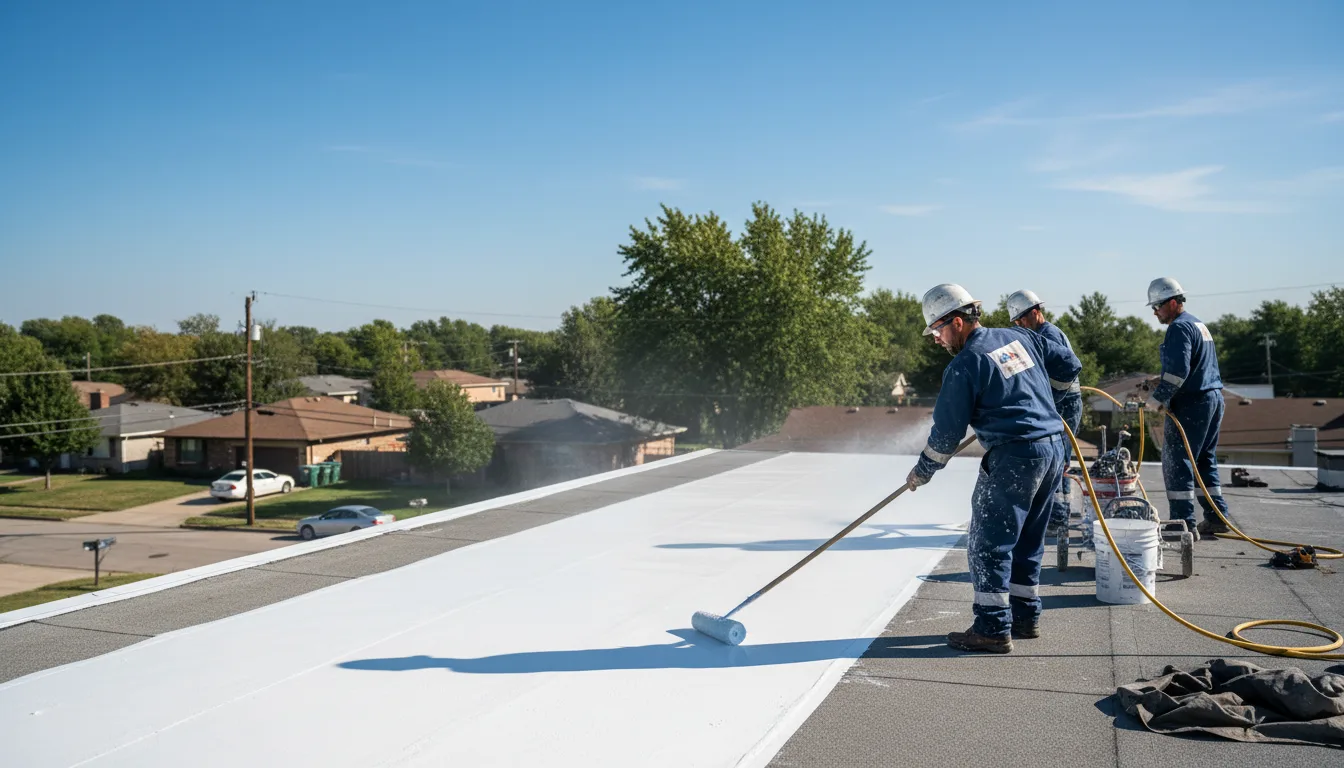 Commercial roof coating in Clements, MD near me